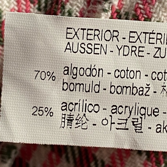 NWT. Zara Pink/White Houndstooth Skort. Size L. - Picture 9 of 10